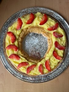 Paris Brest crema e fragole 