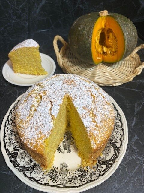 Torta di zucca e noci