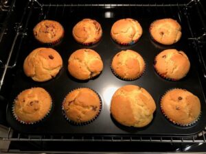 Muffin con gocce di cioccolato