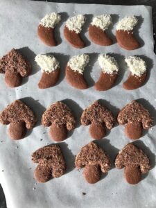 Biscotti al cacao decorati