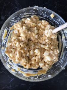mele nell'impasto