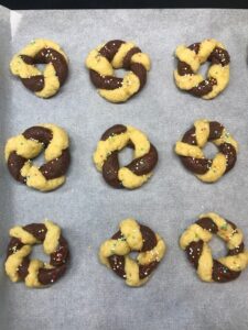 Biscotti sulla teglia 