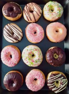 Donuts al forno glassati