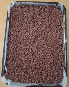 Barrette di farro soffiato e cioccolato 