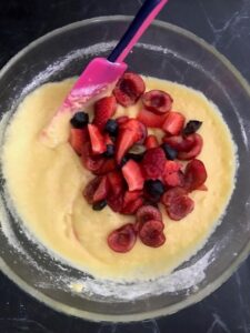 Frutta aggiunta all'impasto