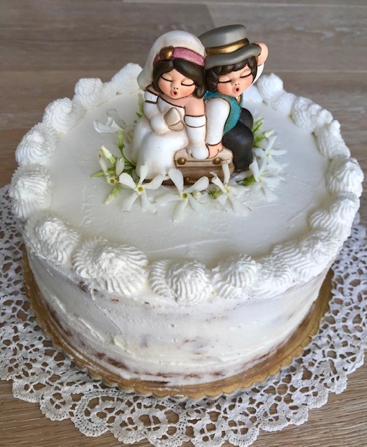 Naked cake sposi