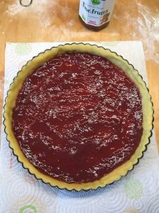 Crostata marmellata di lamponi e crema 