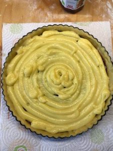 Crostata marmellata di lamponi e crema 