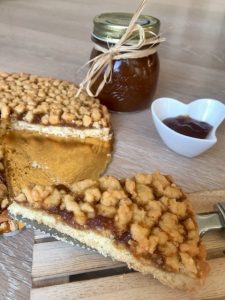 Crostata sbriciolata con marmellata di fichi 