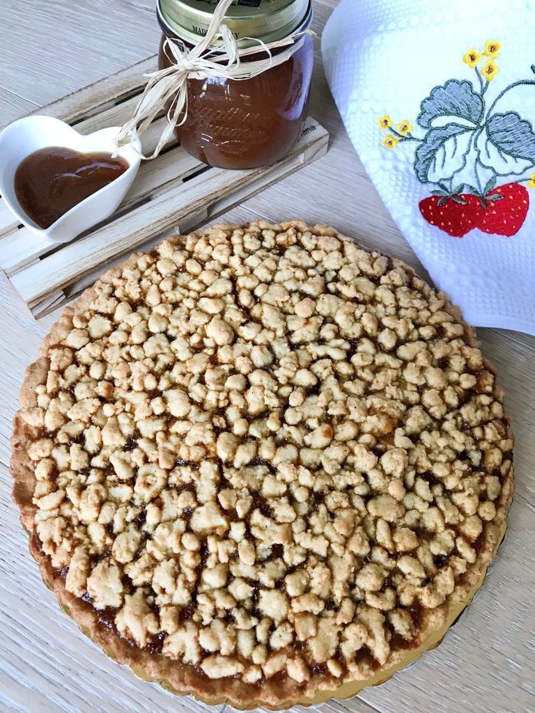 Crostata sbriciolata con marmellata di fichi