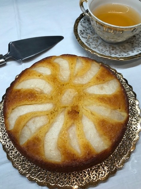 Torta di pere e farina di mais