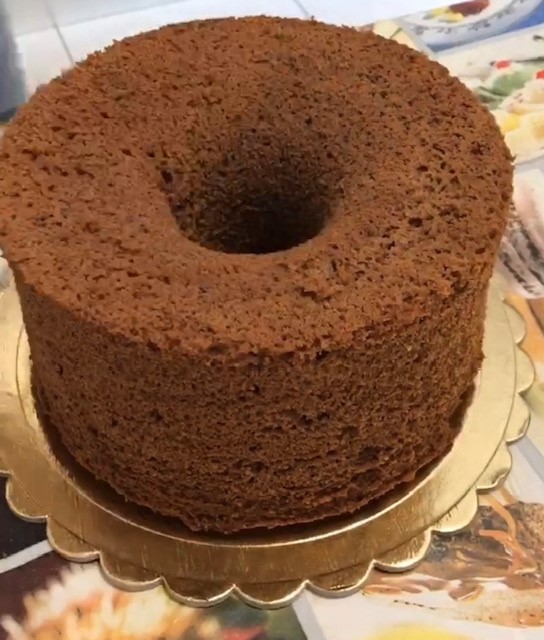 Chiffon cake al cioccolato