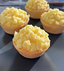 Cestini di Mimosa con crema pasticcera