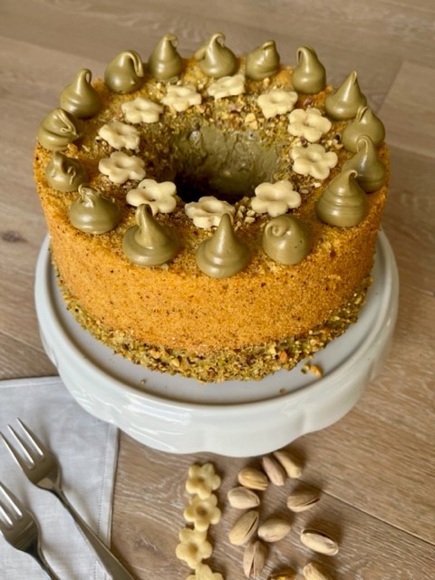 Chiffon cake al pistacchio