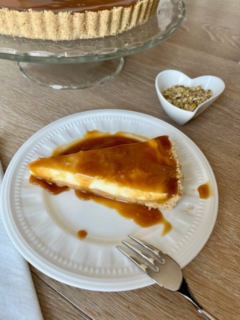 Crostata con caramello salato