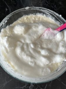 Torta albumi e cocco