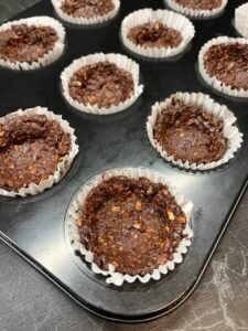 cestini di cereali e cioccolato