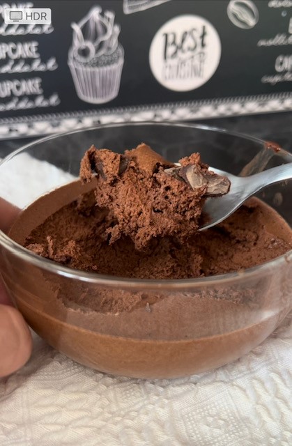 Mousse al cioccolato solo albumi