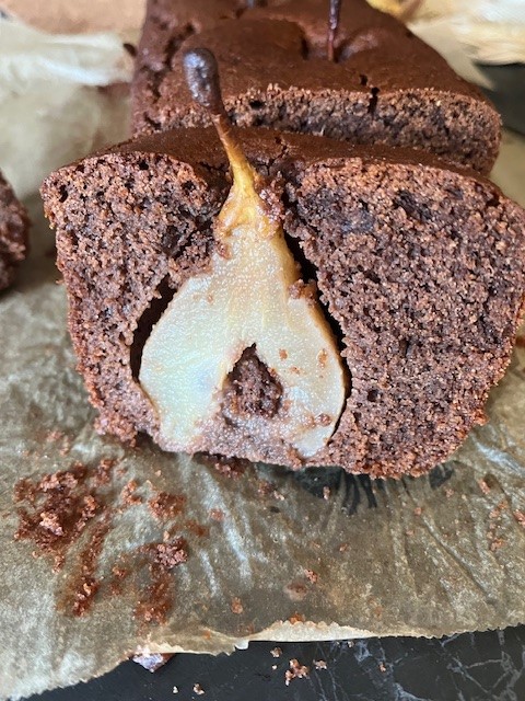 plumcake pere e cioccolato